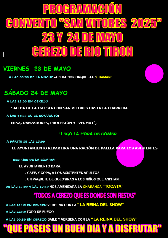 ROMERIA CONVENTO DE SAN VITORES 23 Y 24 MAYO 2025